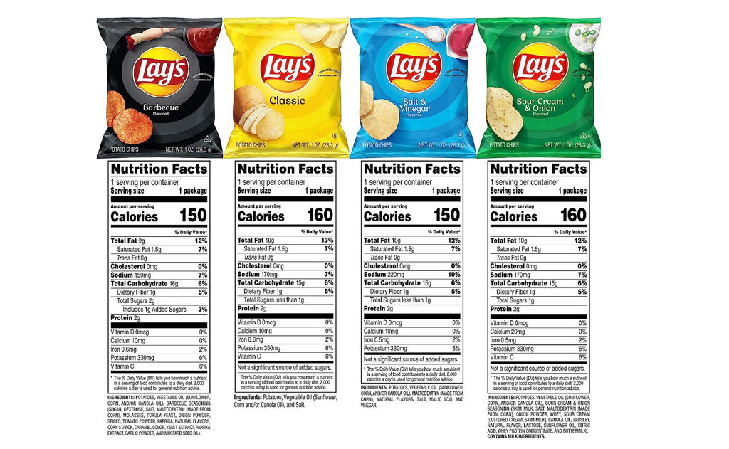 Lay's Potato Chip Variety Pack, 1 Ounce (Pack of 40)