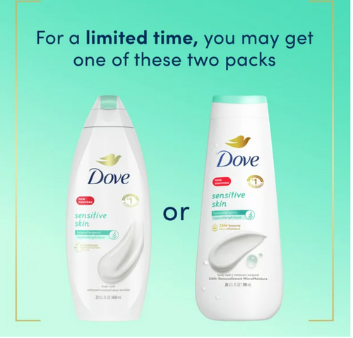 Baby Dove Wash and Lotion (2 - 20 fl. oz. & 1 - 6.5 fl. oz.)
