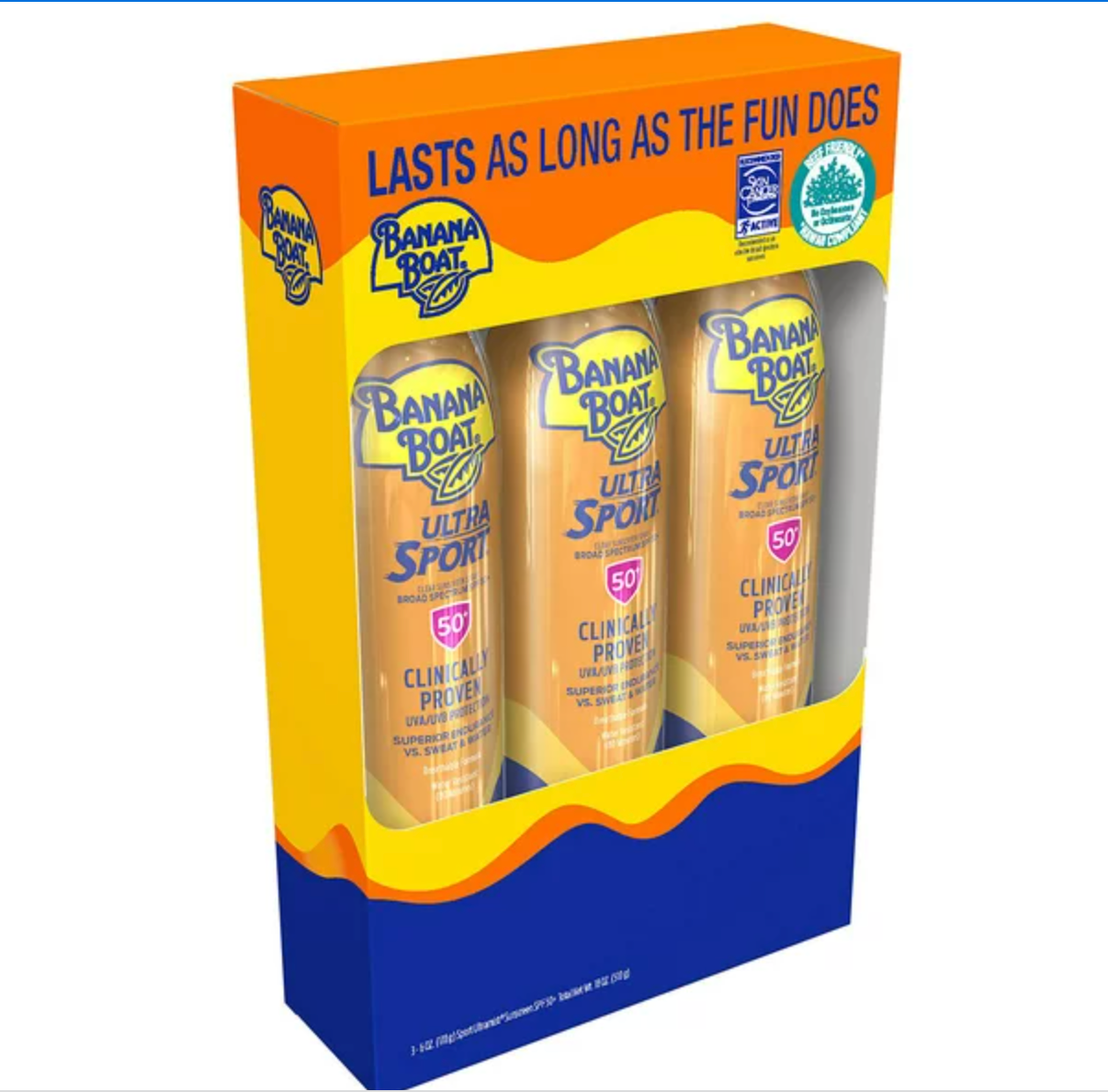 Banana Boat Sport Ultra Sunscreen Spray, SPF 50 (6 oz., 3 pk.)
