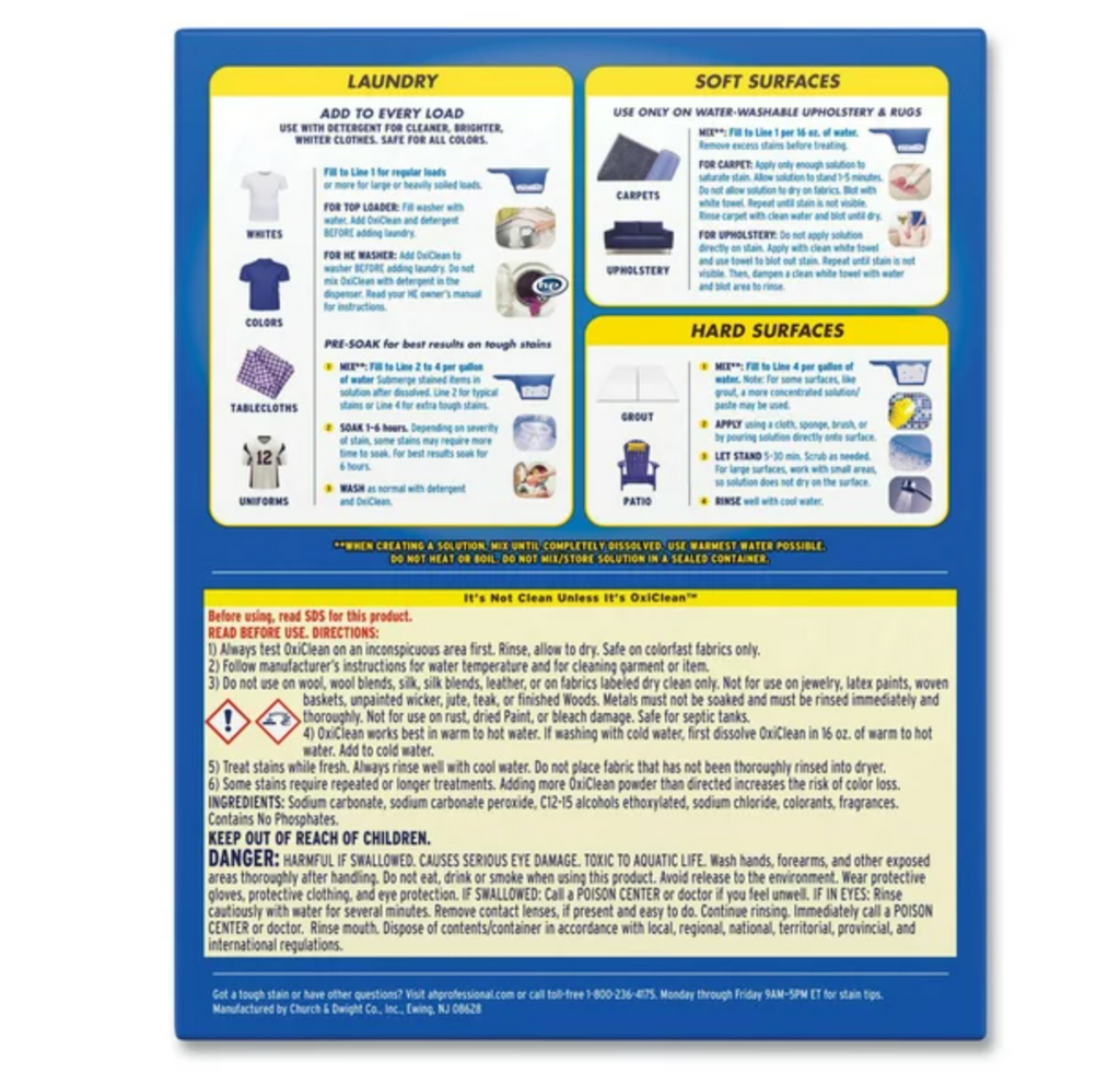 OxiClean Versatile Stain Remover Powder, 7.22 lbs.