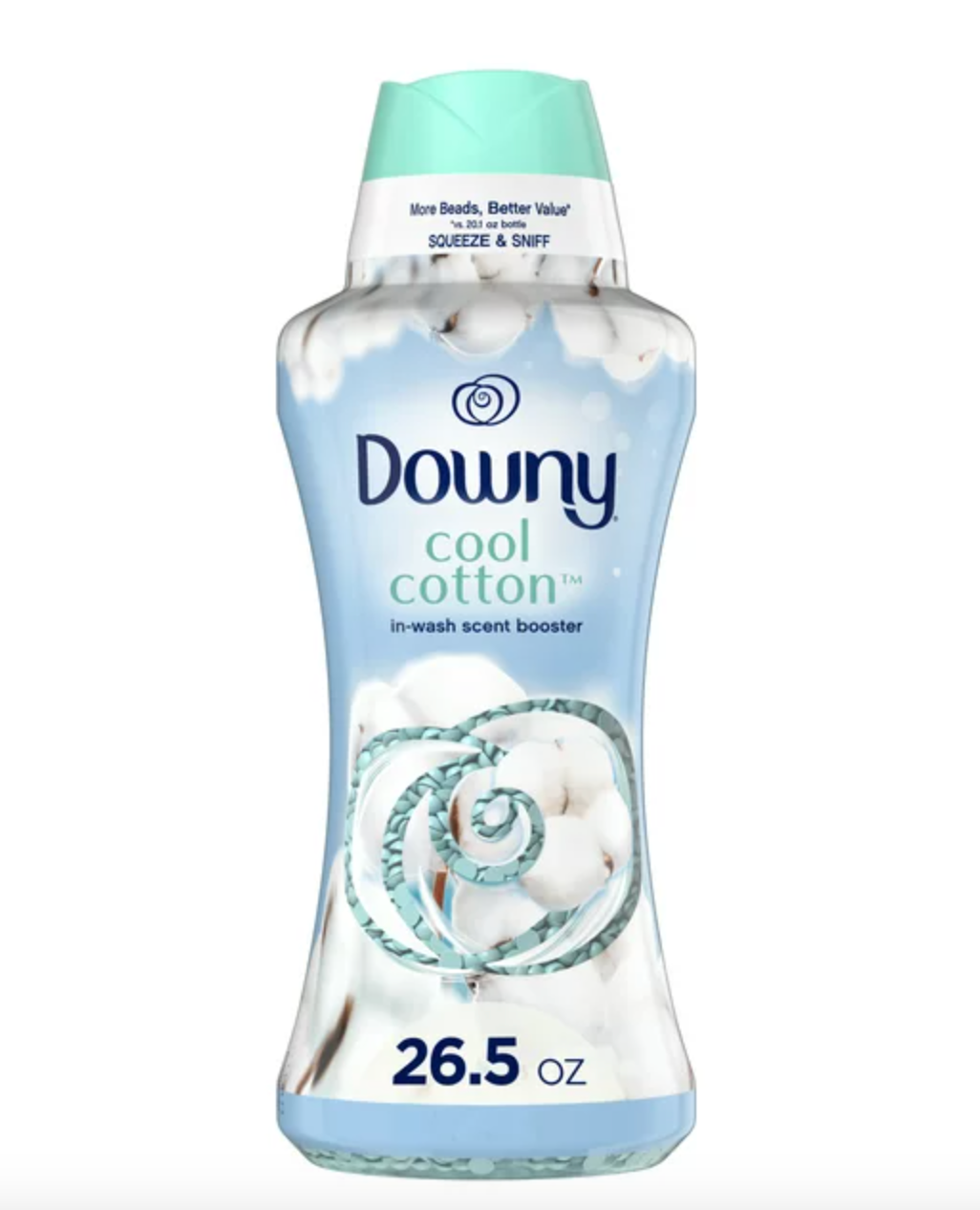 Downy In-Wash Scent Booster Beads, Cool Cotton Scent, 26.5 oz