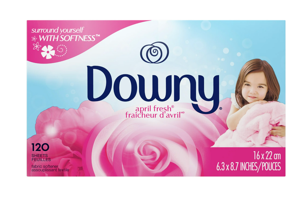 Downy April Fresh Fabric Softener Dryer Sheets, 120 Count