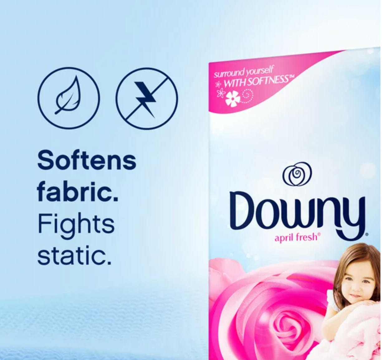 Downy April Fresh Fabric Softener Dryer Sheets, 120 Count