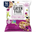 Off The Eaten Path Chickpea Veggie Crisps, 1.25 oz Bags, 16 Count