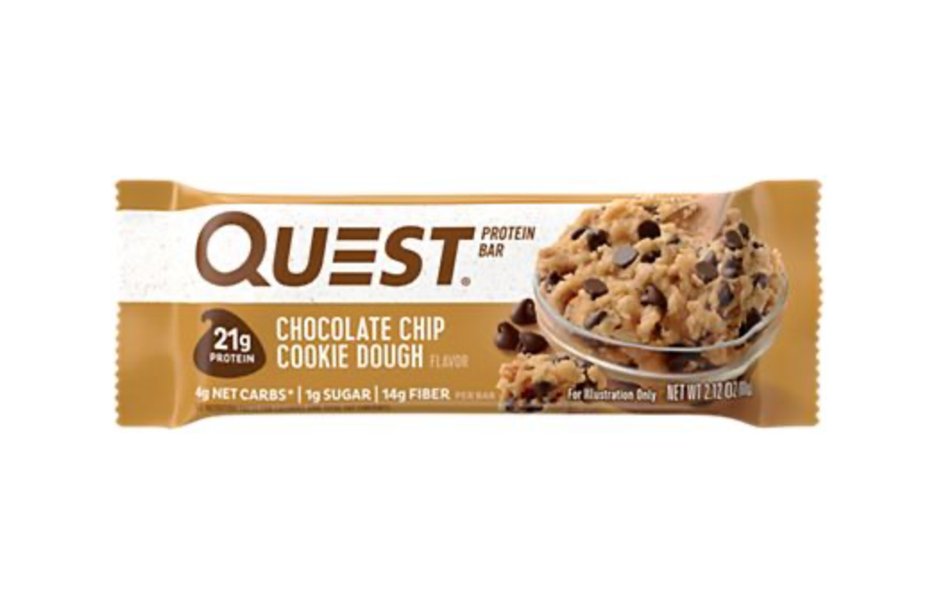 Quest Protein Bar - Chocolate Chip Cookie Dough (12 Bars)