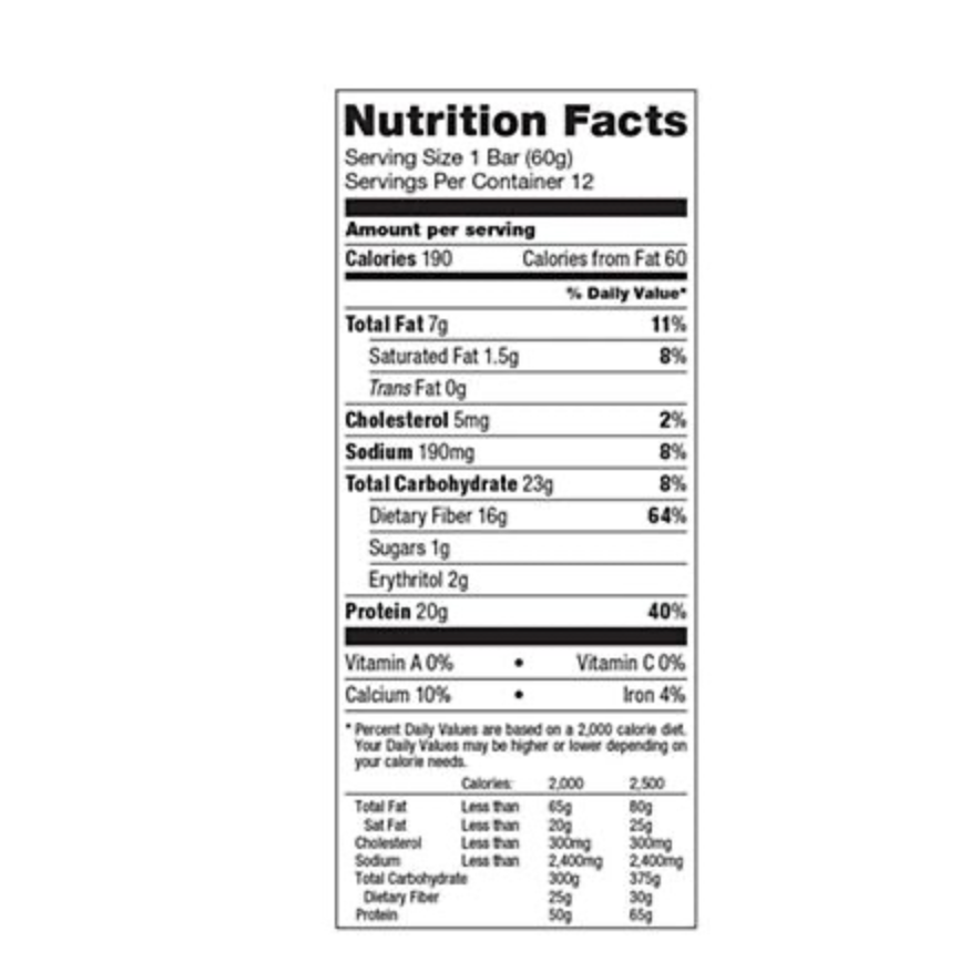Quest Protein Bar - Oatmeal Chocolate Chip (12 Bars)
