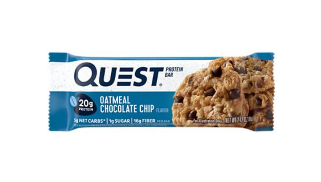 Quest Protein Bar - Oatmeal Chocolate Chip (12 Bars)