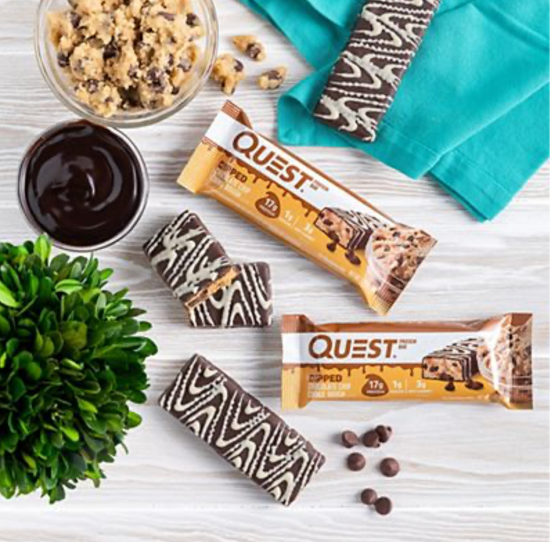 Quest Protein Bar - Dipped Chocolate Chip Cookie Dough (12 Bars)