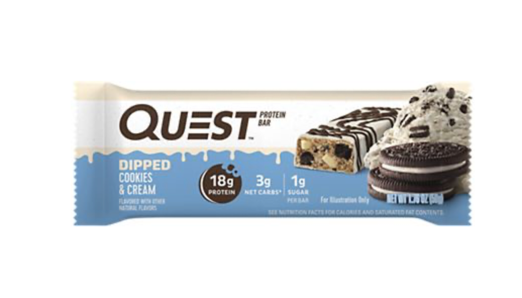 Quest Protein Bar - Dipped Cookies and Cream (12 Bars)