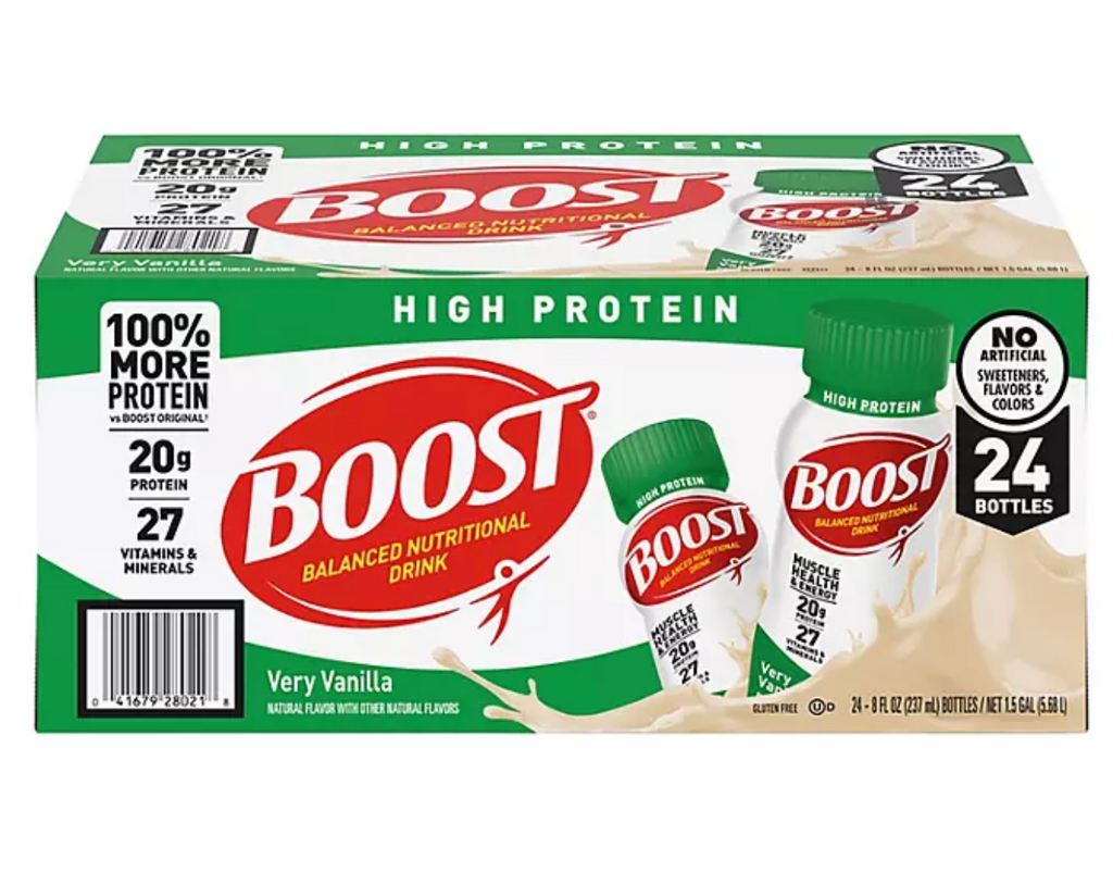 BOOST High Protein Drink, Vanilla (24 pk.)