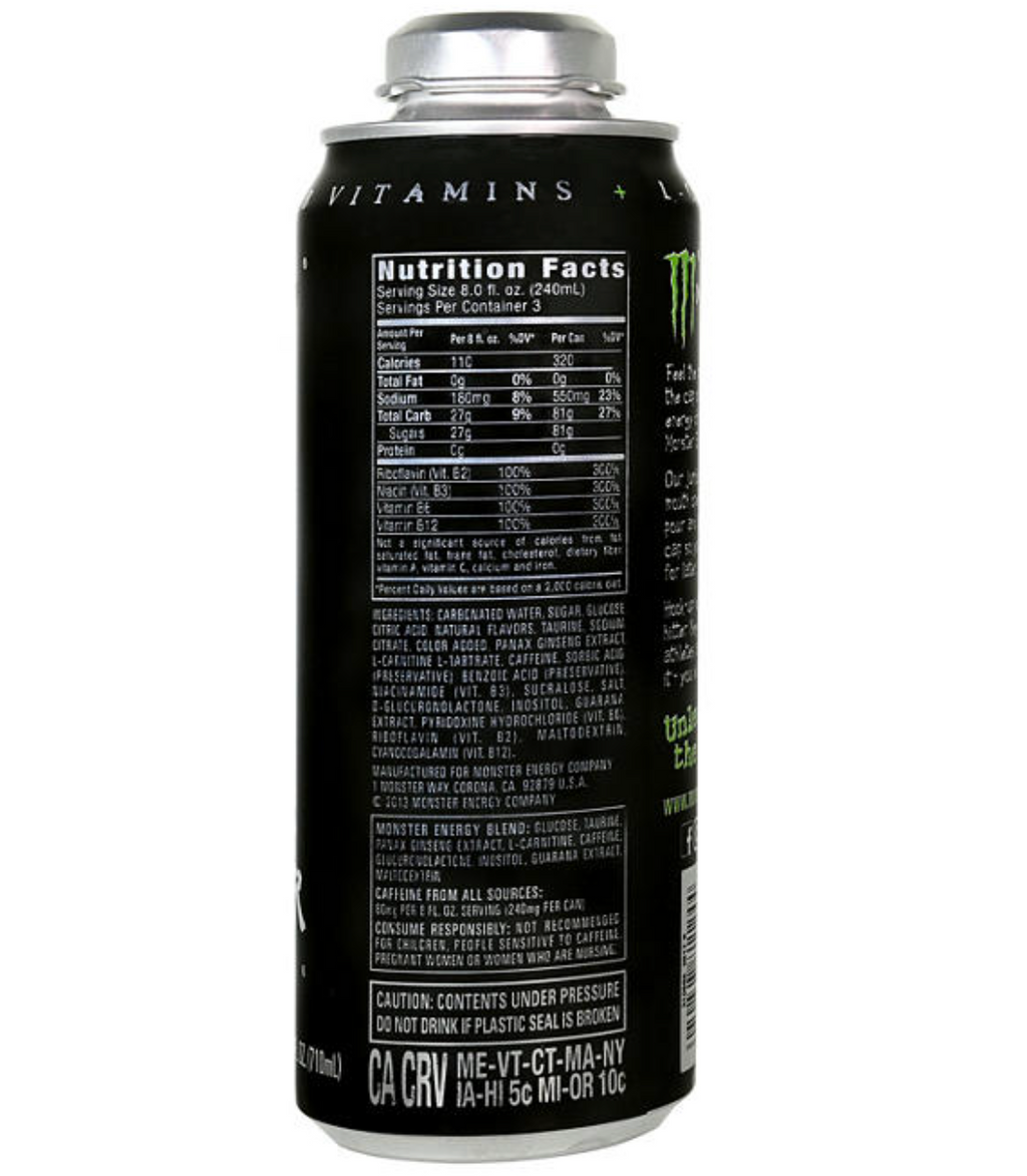 Monster Energy Mega Can Original (24 oz., 12 pk.)