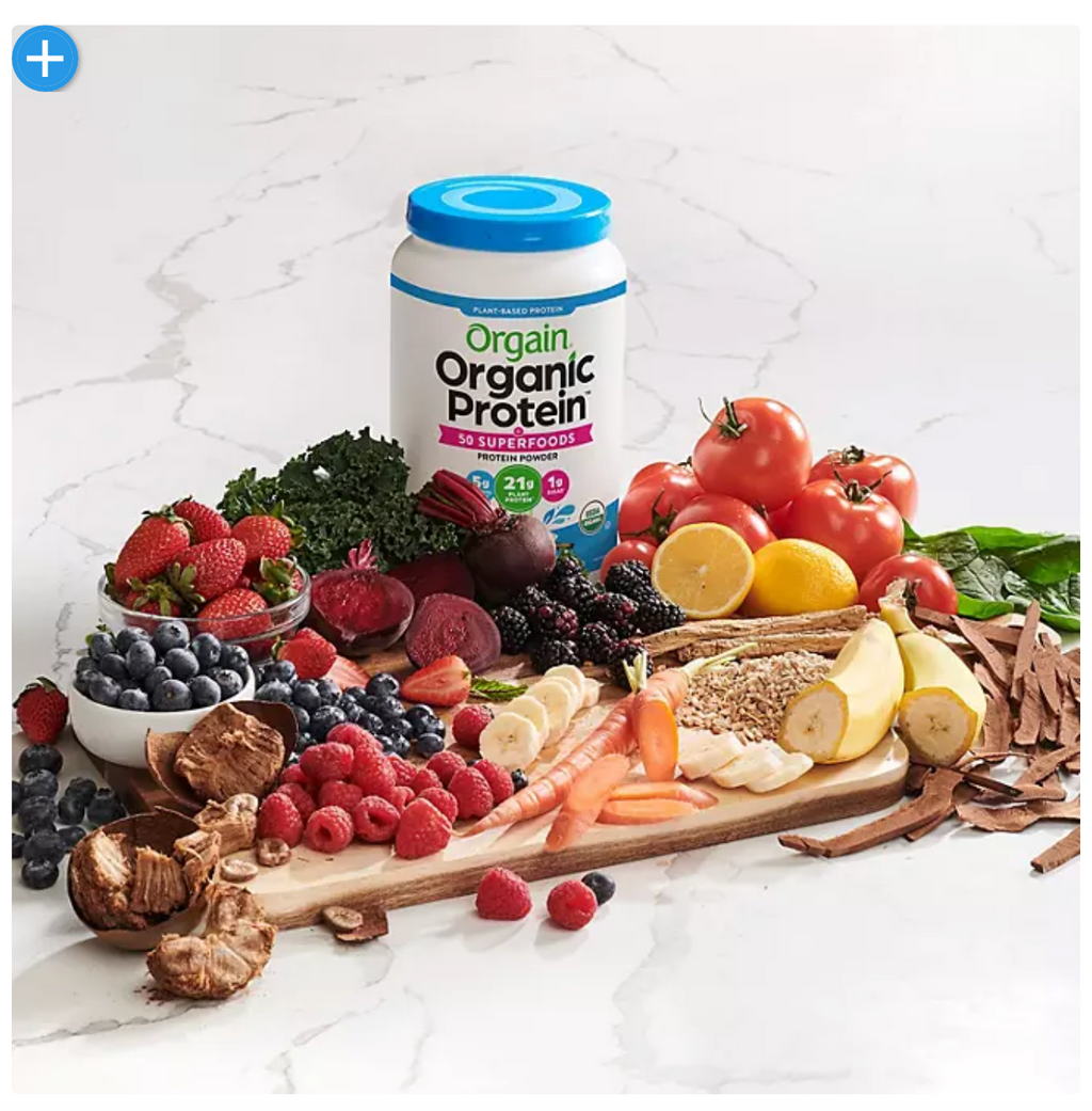 Orgain Organic Protein & Superfoods Plant-Based Protein, Vanilla (2.7 lbs.)
