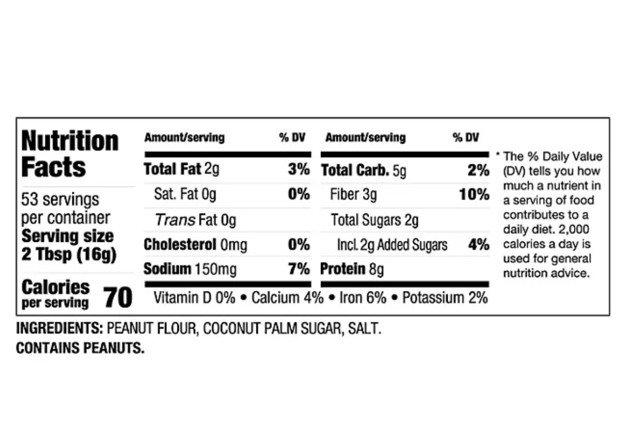 PBfit All-Natural Gluten-Free Peanut Butter Powder (30 oz.)