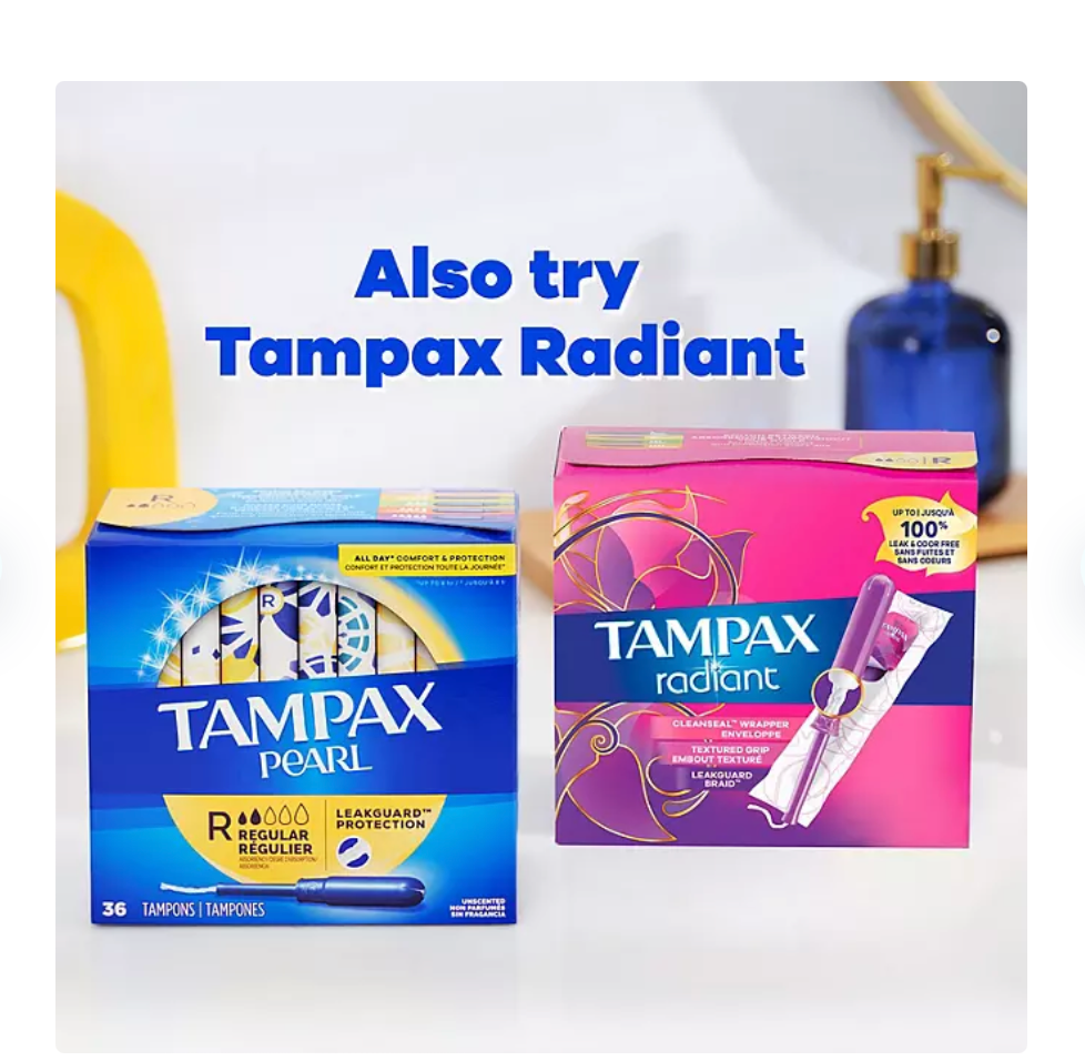Tampax Pearl Regular Tampons, Unscented (96 ct.)