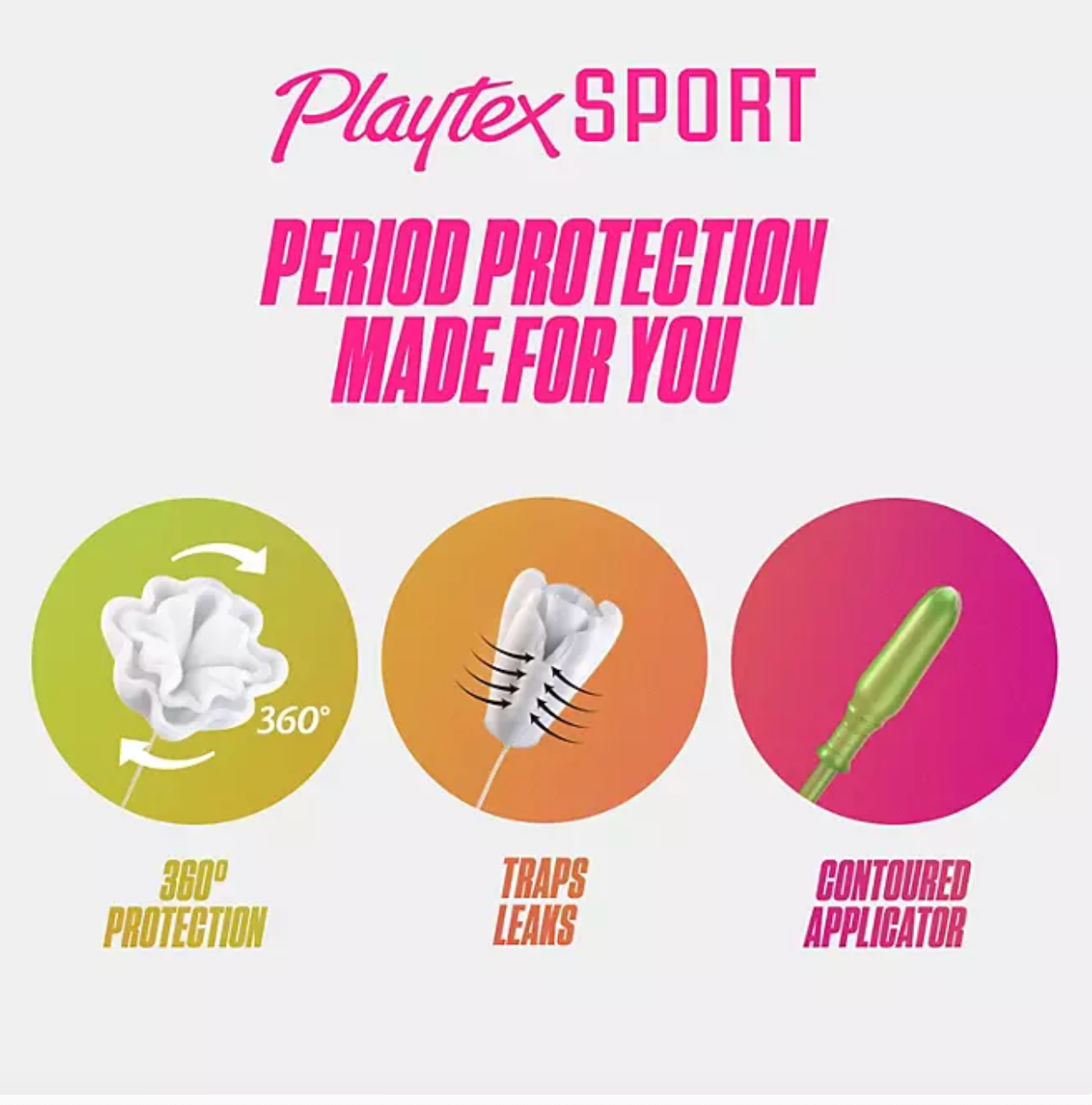 Playtex Sport Tampons, Unscented - Regular (96 ct.)