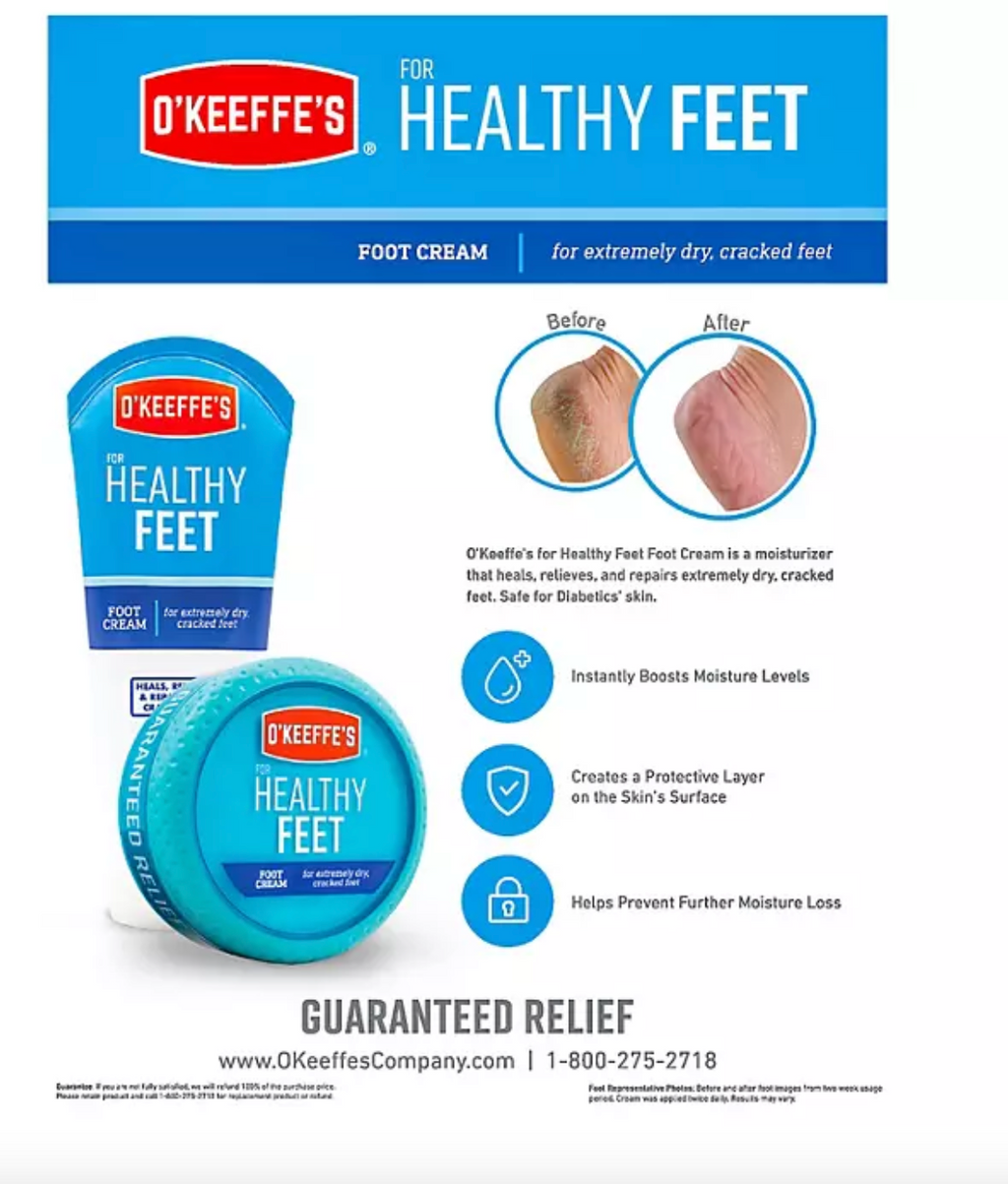 O'Keeffe's Healthy Feet and Healthy Feet Night Treatment (3 oz., 3 pk.)