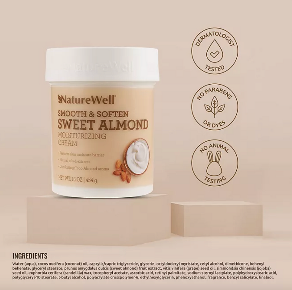 NatureWell Sweet Almond Moisturizing Cream (16 oz., 2 pk.)
