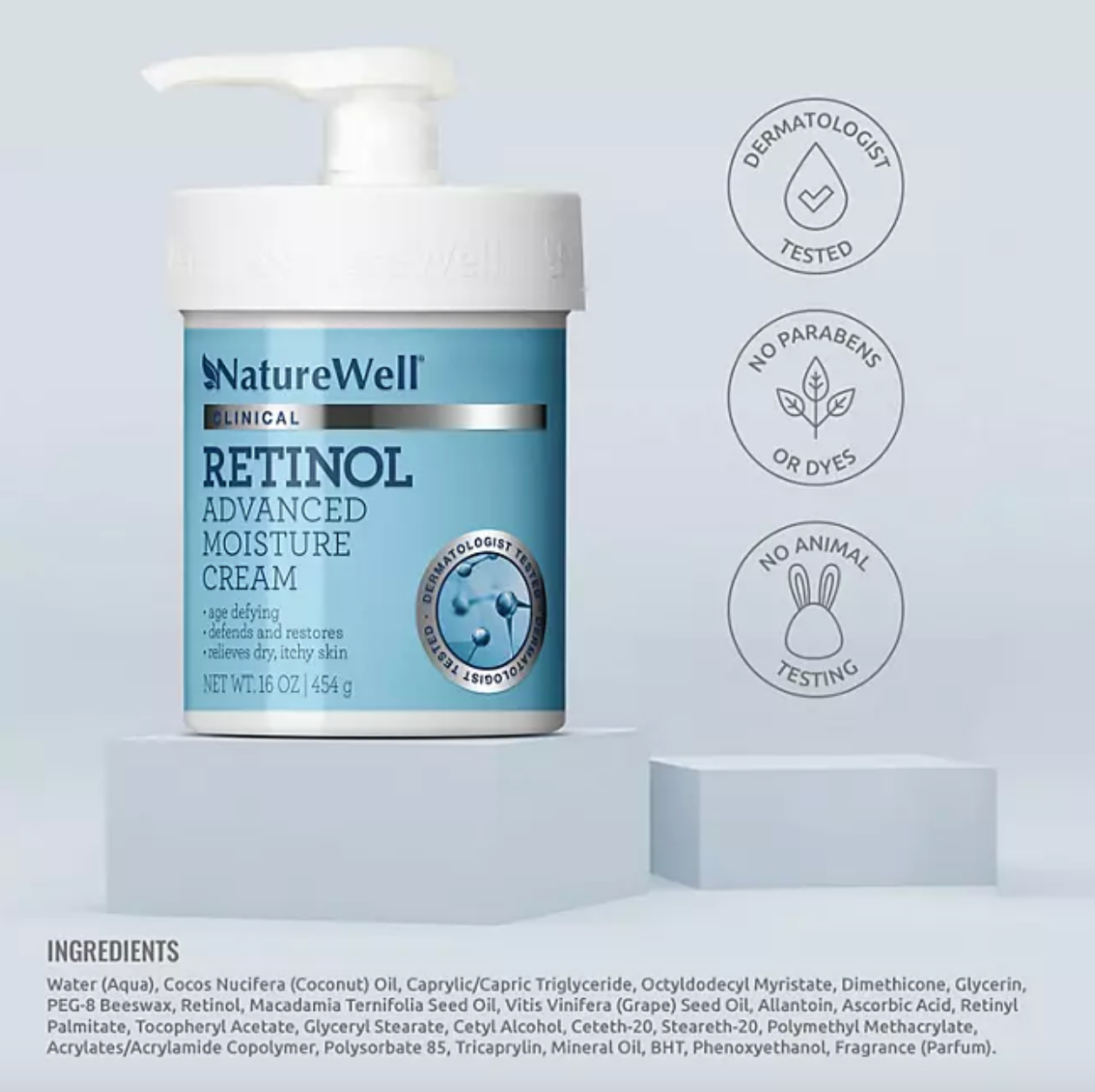 NatureWell Clinical Retinol Advanced Moisture Cream (16 oz.)