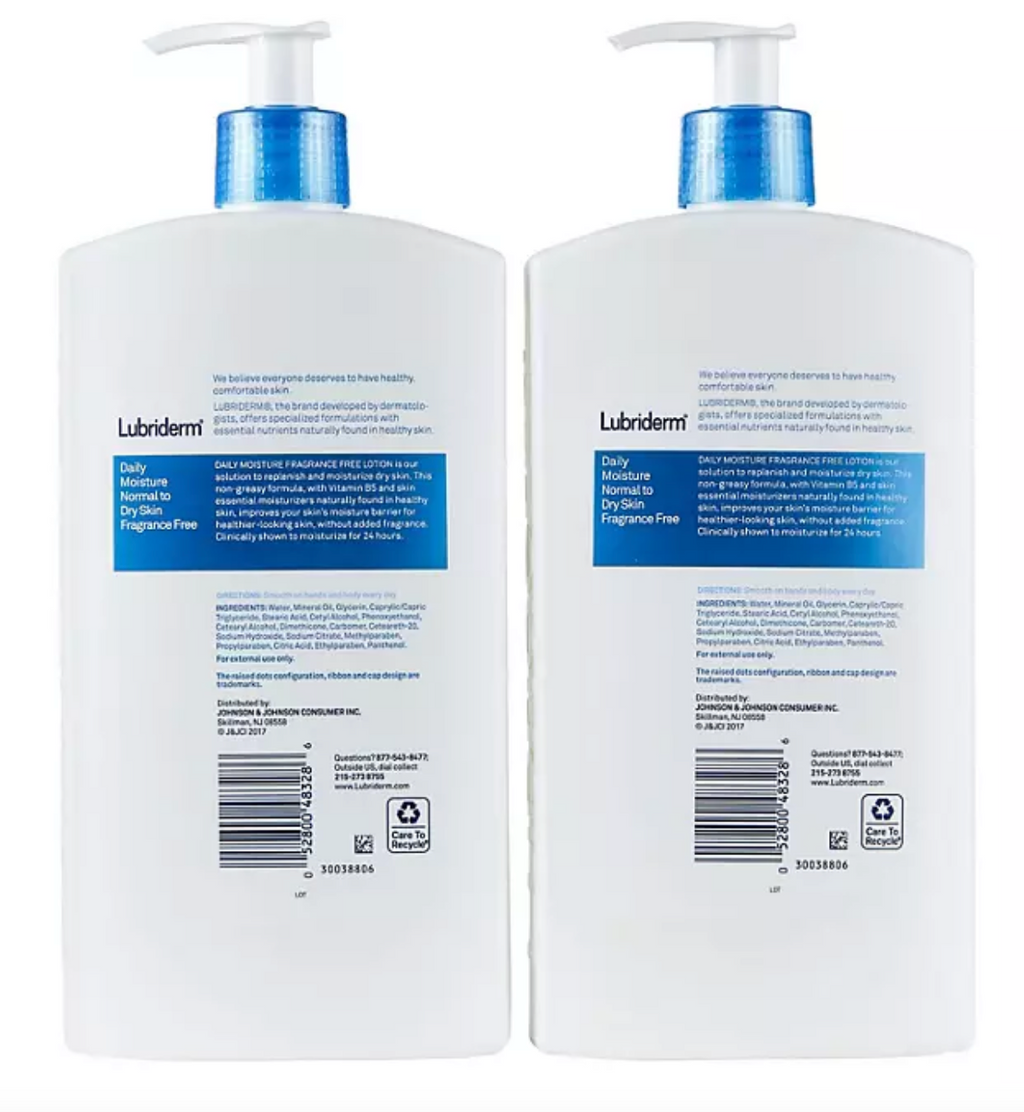 Lubriderm Daily Moisture Body Lotion, Fragrance-Free (24 fl. oz., 2 pk.)