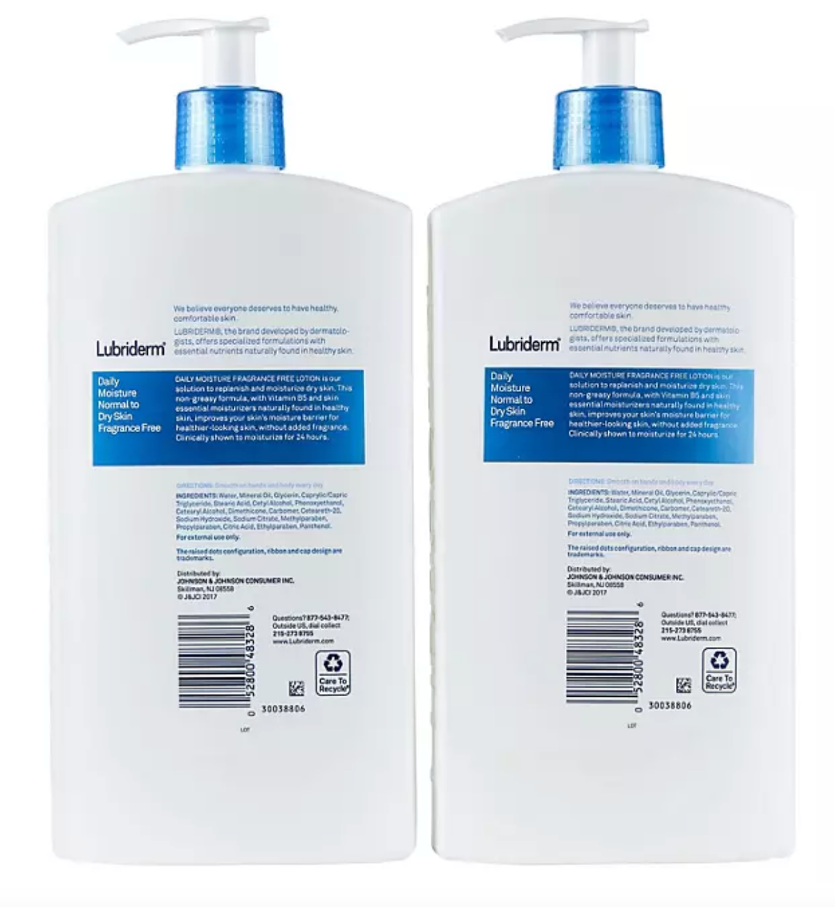 Lubriderm Daily Moisture Body Lotion, Fragrance-Free (24 fl. oz., 2 pk.)