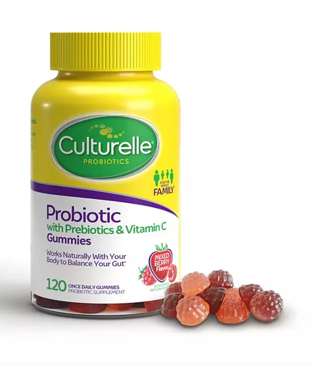 Culturelle Probiotic with Prebiotics & Vitamin C Gummies (120 ct.)