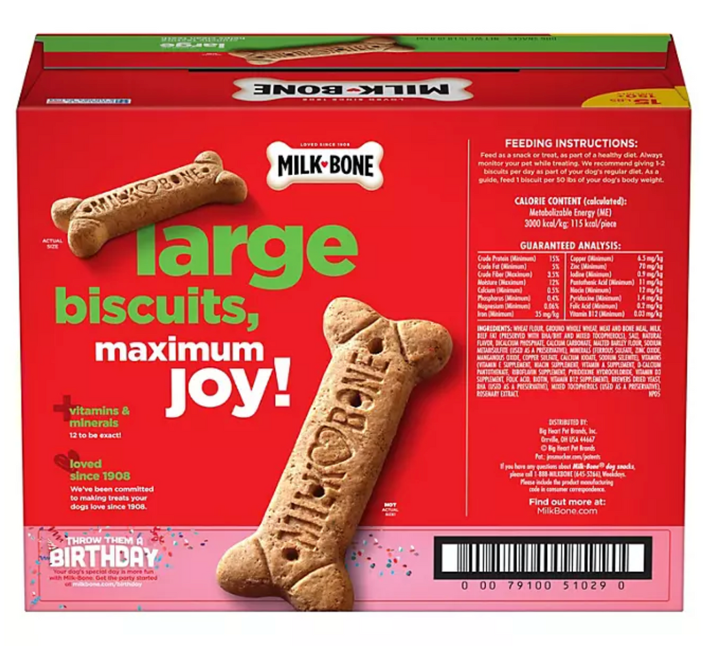 Milk-Bone Original Large Crunchy Dog Treat Biscuits (240 oz.)