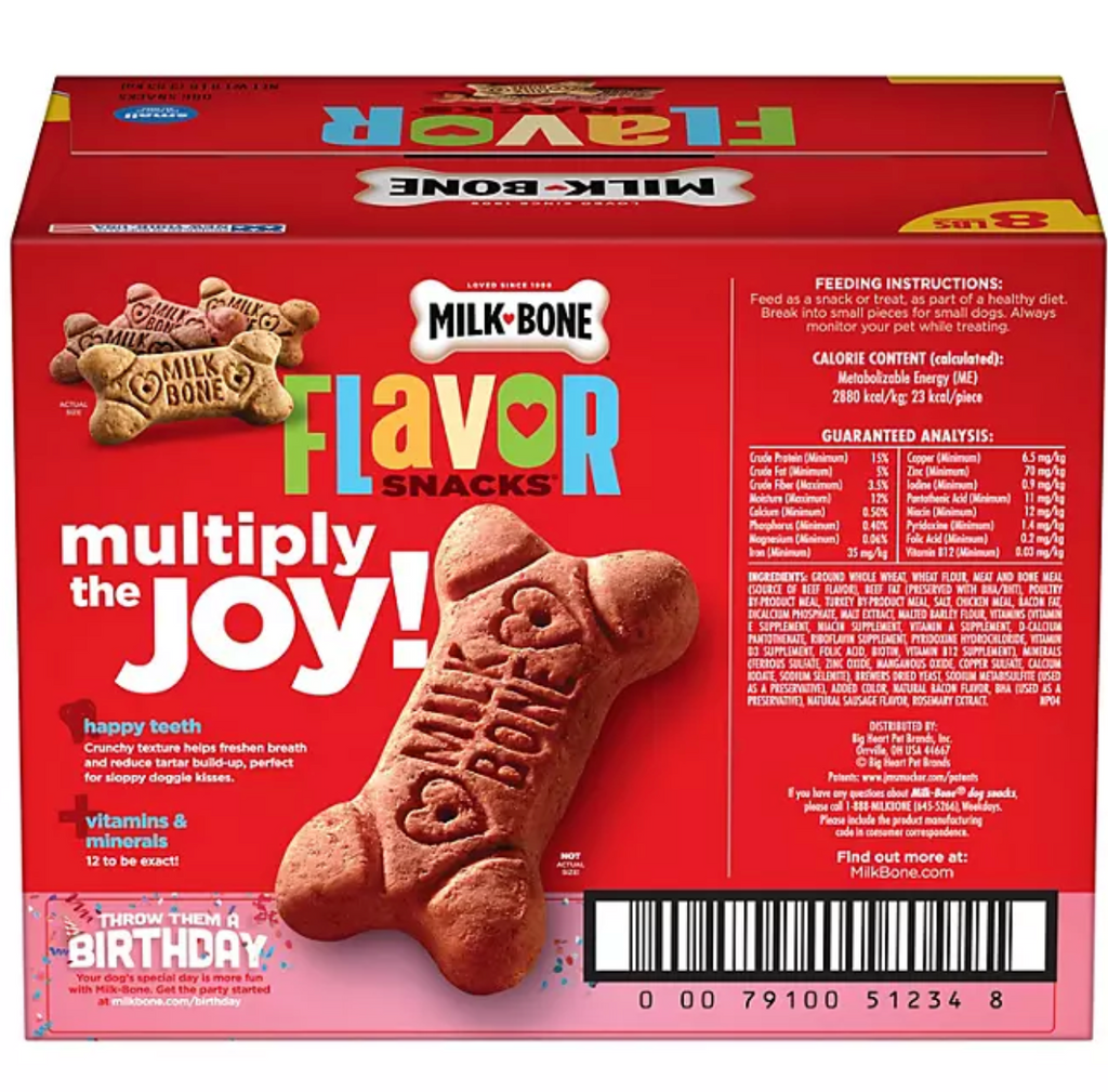 Milk-Bone Flavor Snacks Small Crunchy Dog Biscuits (128 oz.)