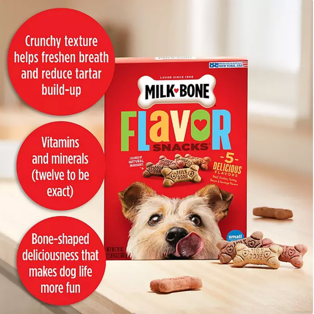 Milk-Bone Flavor Snacks Small Crunchy Dog Biscuits (128 oz.)