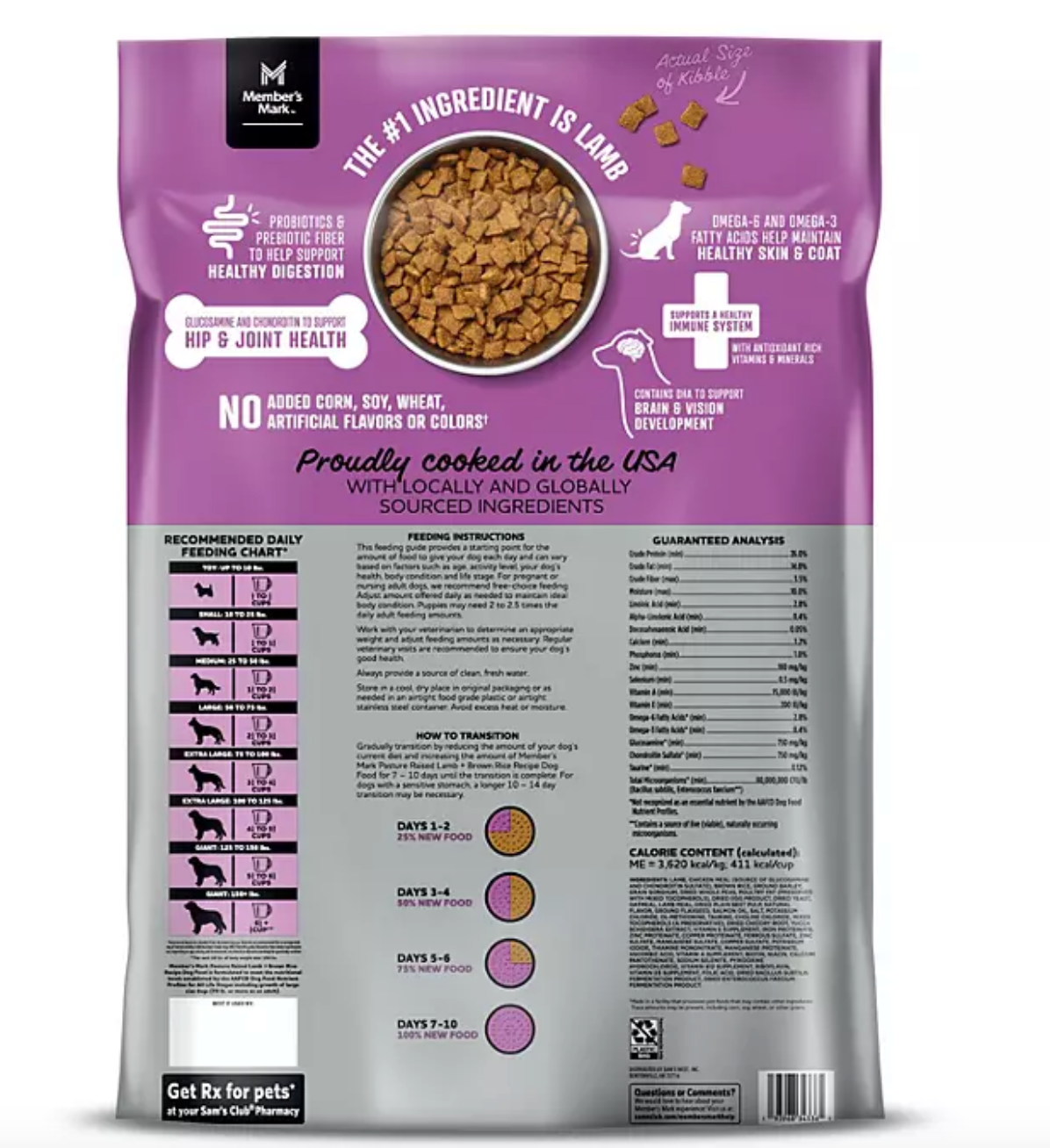 Pasture Raised Lamb + Brown Rice Recipe Dry Dog Food (35 lbs.)