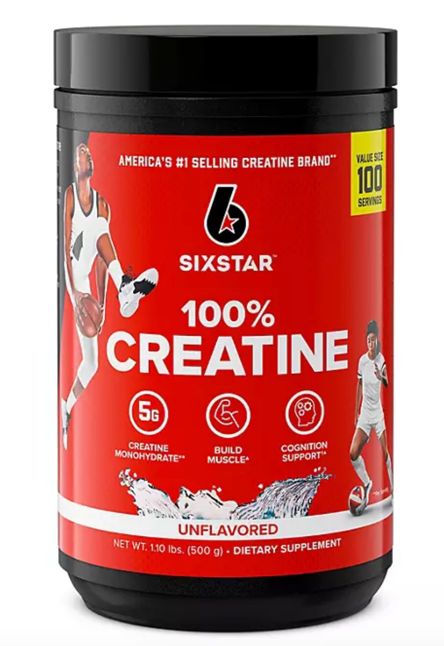 Six Star 100% Creatine Powder, Unflavored (1.10 lb. approx. 100 servings)