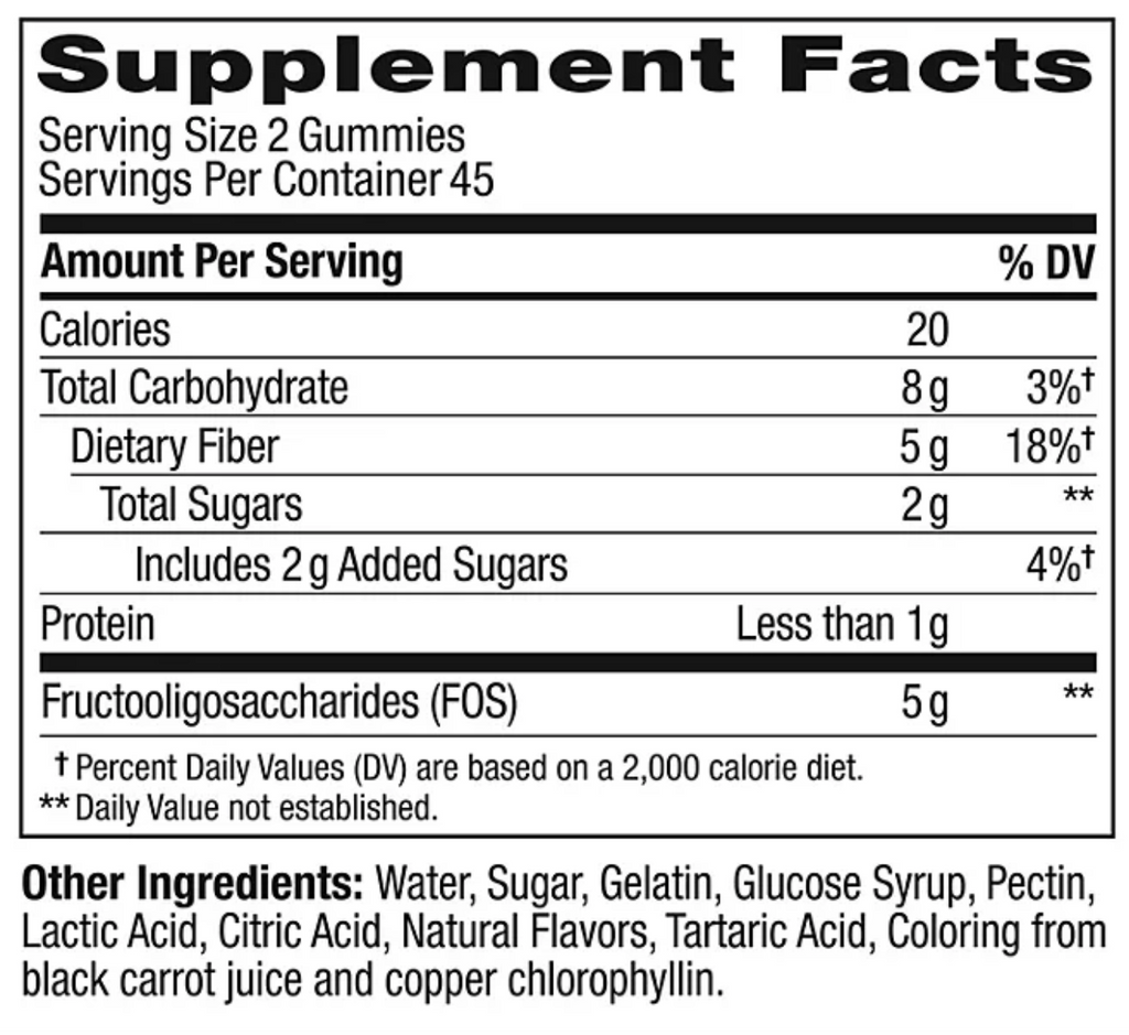 OLLY Fiber Gummy Rings 5g Prebiotic Fiber, Strawberry Watermelon (90 ct.)