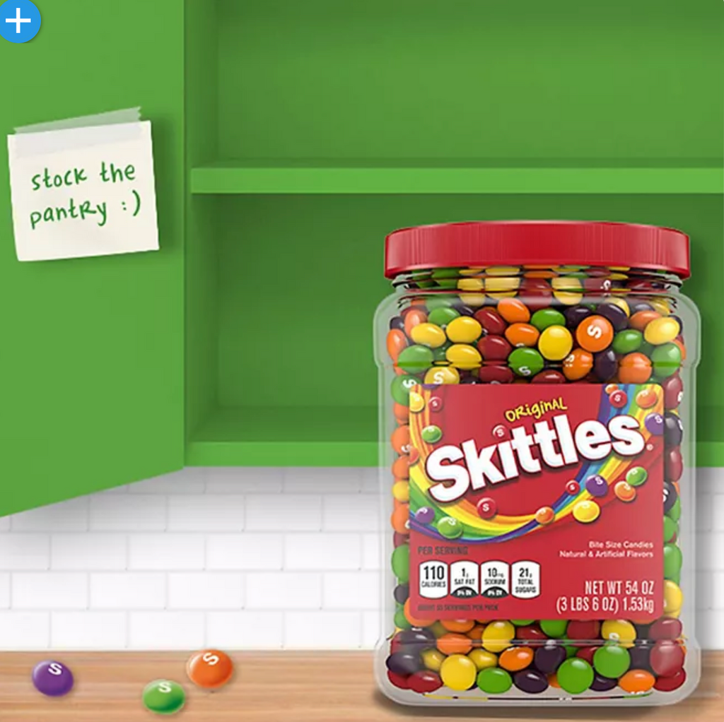 Skittles Original Chewy Candy Bulk Jar (54 oz.)