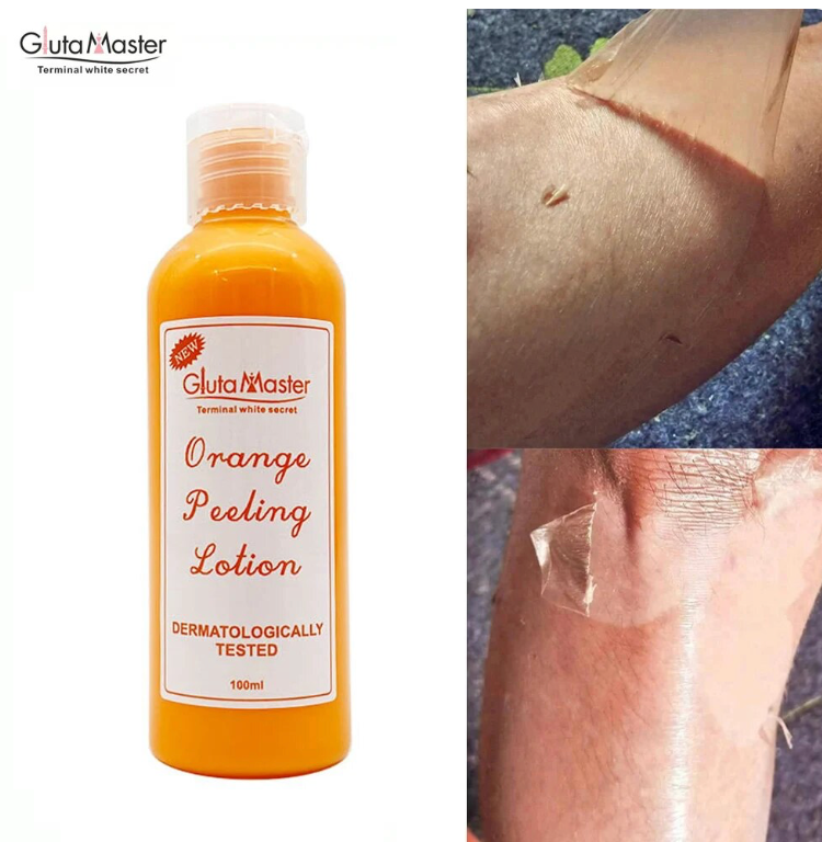 Orange Peeling Lotion 100ml Remove Body Dead Skin Exfoliating Whitening and Smoothing Body Skin Care Product Peeling Oil