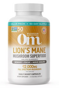 Om Mushroom Superfood Lion's Mane Supplement Capsules 150 ct.