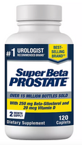 Super Beta Prostate Male Supplement with 250 mg. Beta-Sitosterol Caplets 120 ct.
