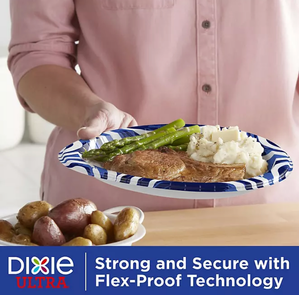 Dixie Ultra Heavyweight Dinner Paper Plates, 10", 186 ct.