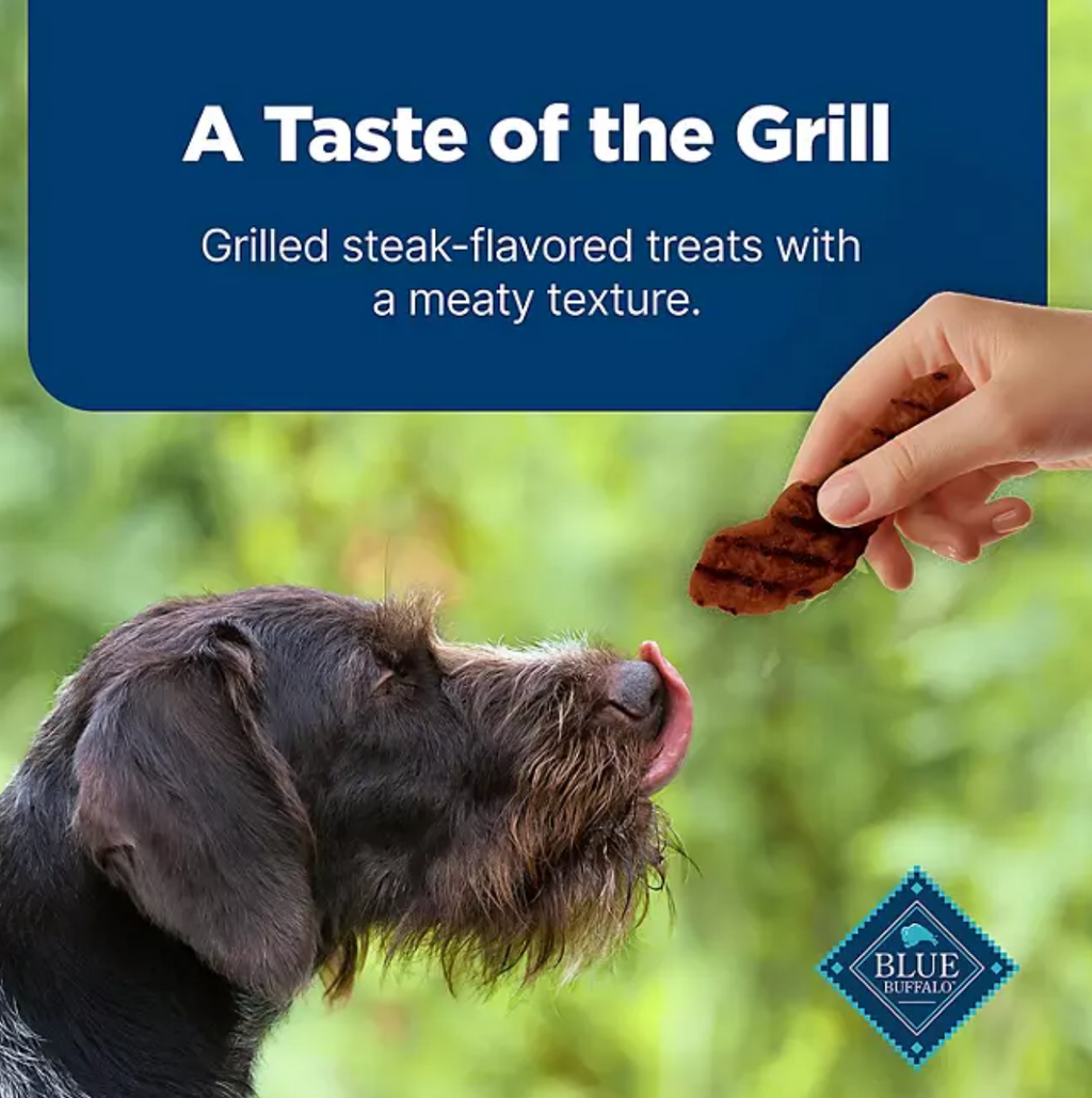 Blue Buffalo Nudges Grillers Steak Flavored Natural Dog Treats, 48 oz.