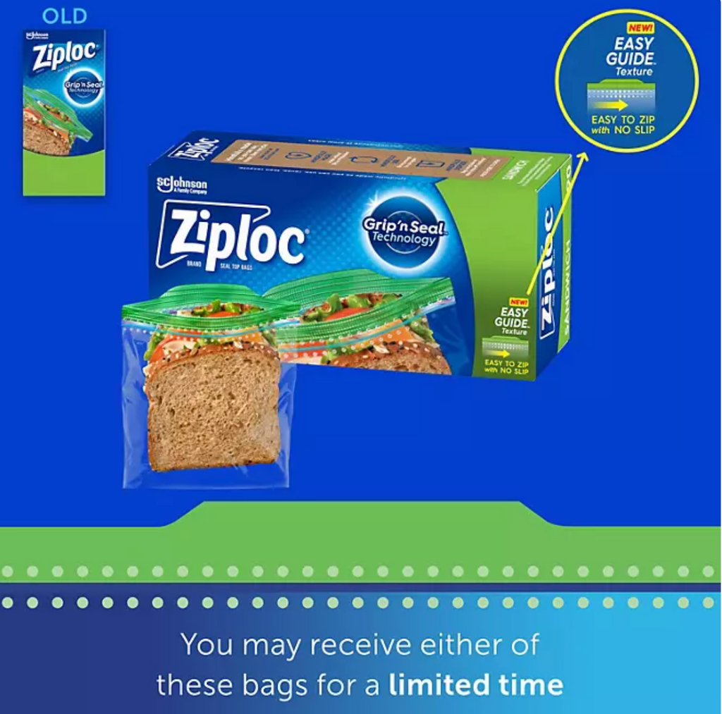 Ziploc Easy Open Tab Sandwich Bags, 580 ct.