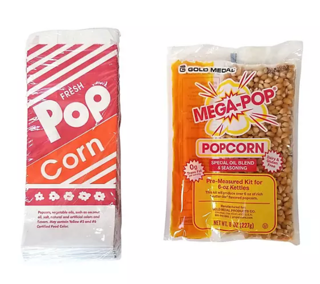 Gold Medal Mega-Pop All-In-One Popcorn Supply Kit for 6 oz. Poppers