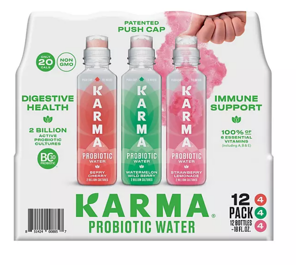 Karma Probiotic Water Variety Pack 18 fl. oz. 12 pk.