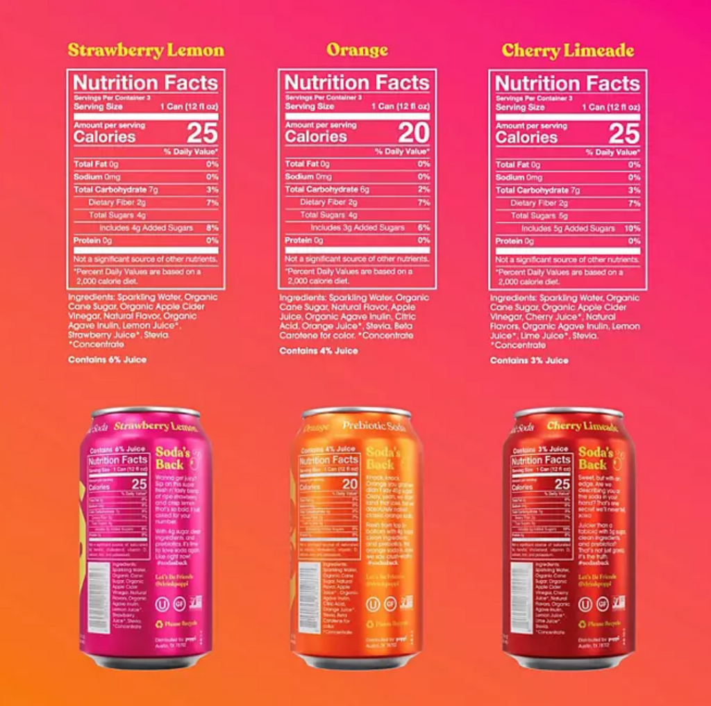 poppi Prebiotic Soda Fruit Variety Pack 12 fl. oz., 15 pk.
