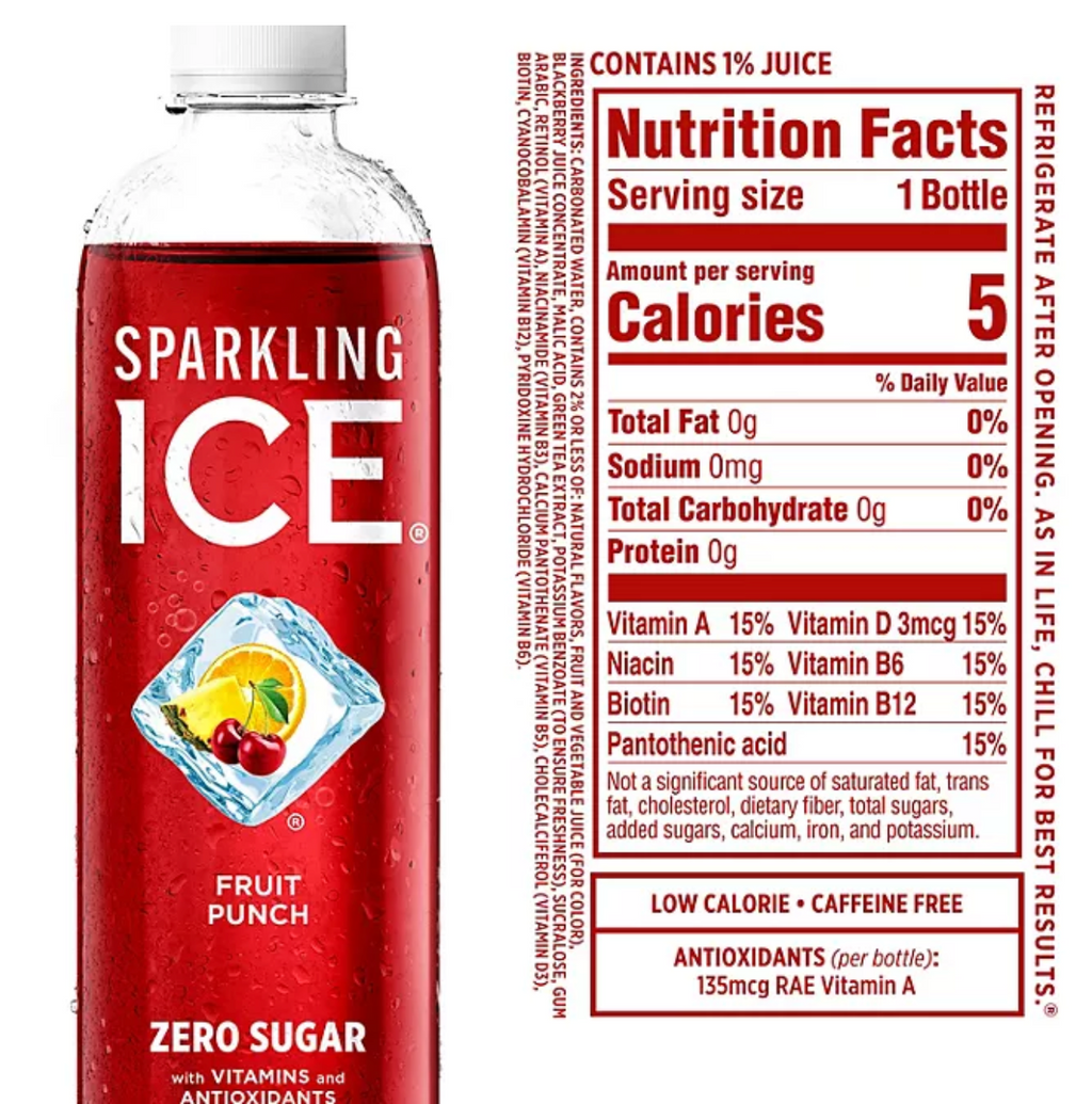 Sparkling Ice Blue Variety Pack 17 fl. oz., 24 pk.