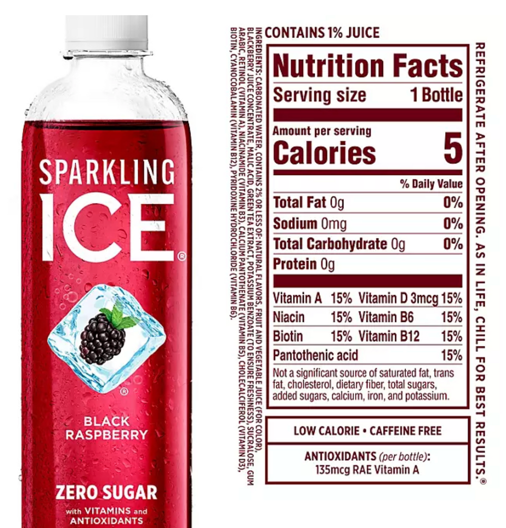 Sparkling Ice Blue Variety Pack 17 fl. oz., 24 pk.