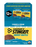 Honey Stinger Organic Gluten-Free Cookies and Cream Waffles (12 ct.)