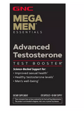GNC Mega Men Advanced Testosterone Capsules, 60 ct.