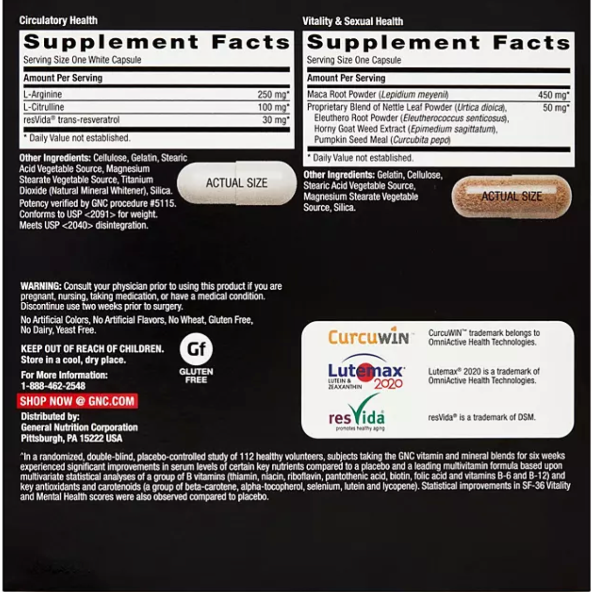 GNC Mega Men Performance & Vitality Vitapak 30 ct.
