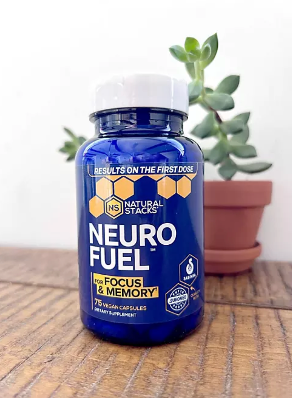 Natural Stacks Neuro Fuel Vegan Capsules for Focus and Memory 75 ct.
