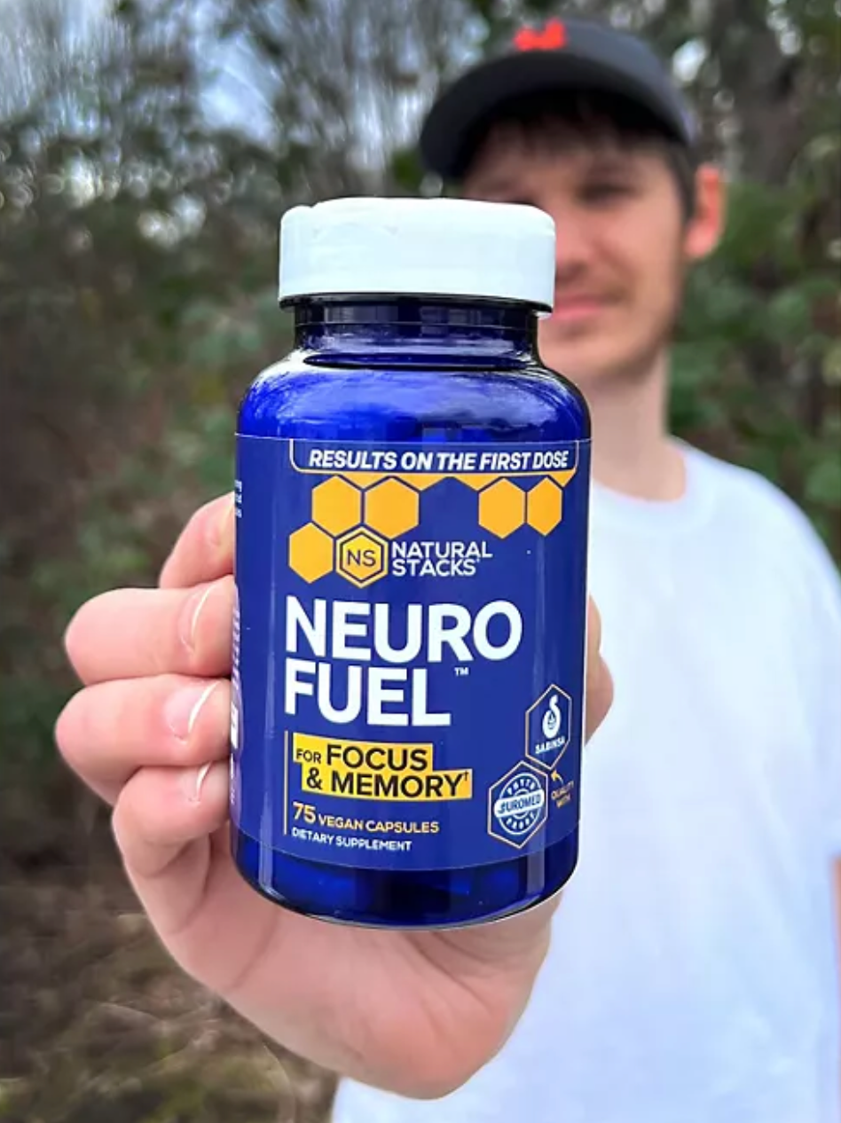 Natural Stacks Neuro Fuel Vegan Capsules for Focus and Memory 75 ct.