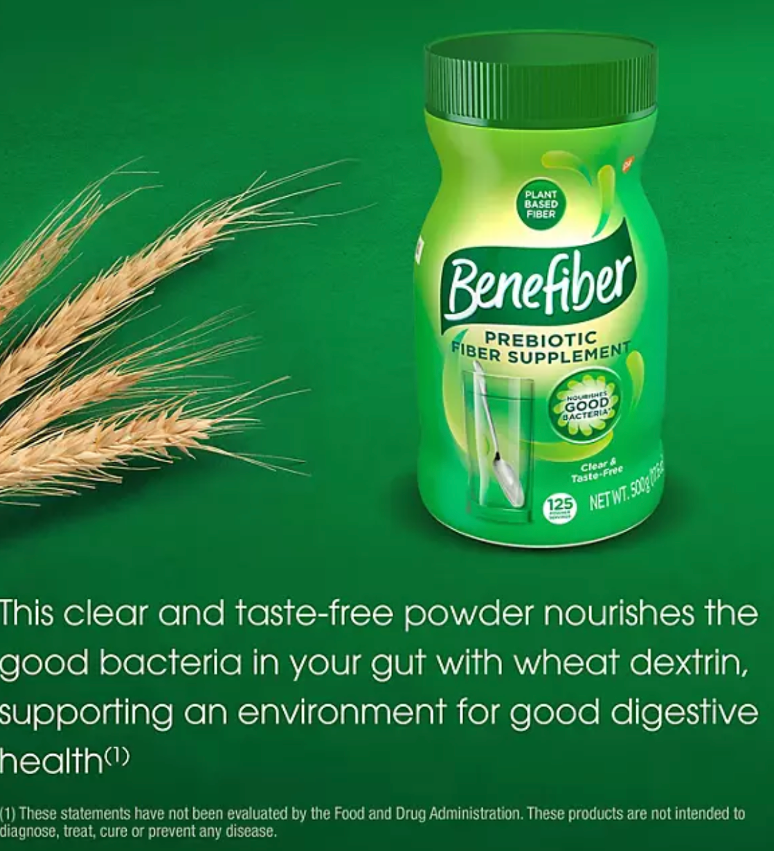 Benefiber Daily Prebiotic Fiber Supplement Powder, Unflavored, 28.9 oz.