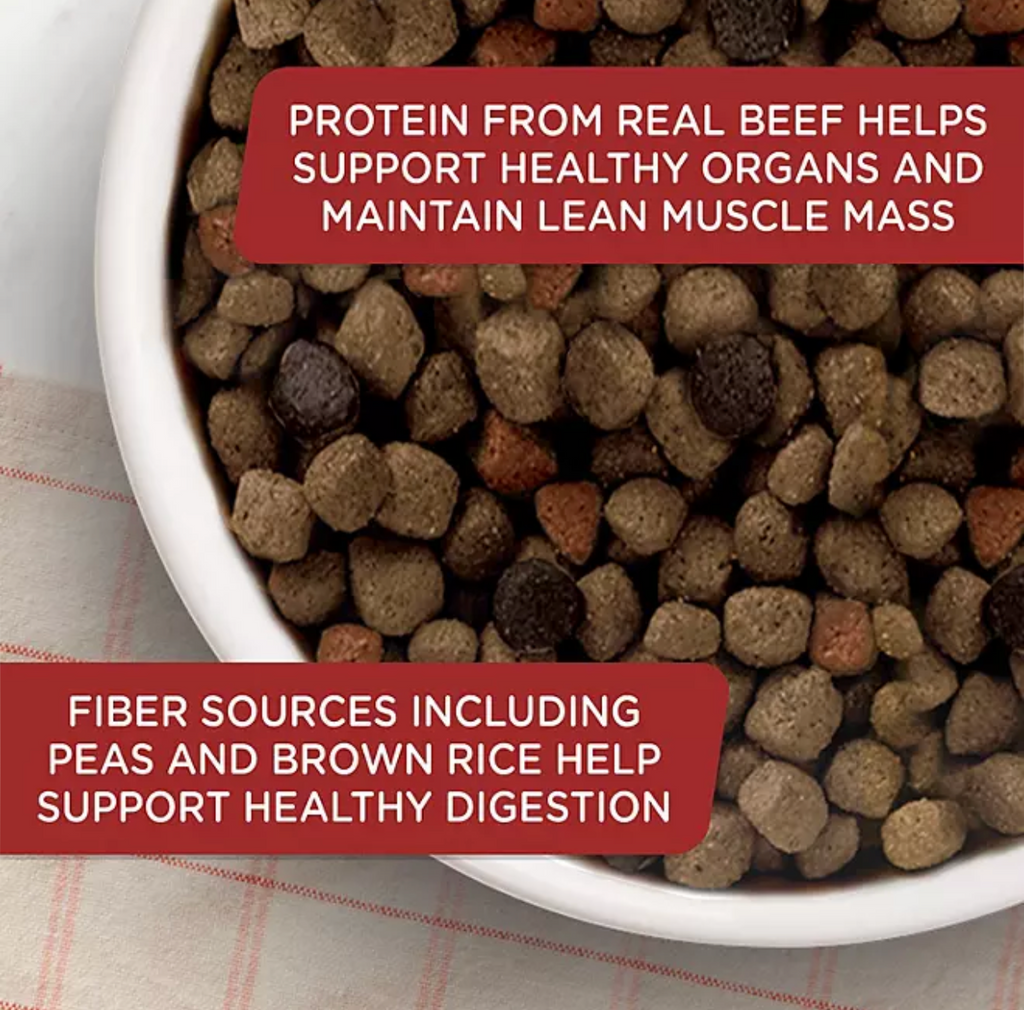 Rachael Ray Nutrish Dry Dog Food, Real Beef, Pea & Brown Rice Recipe 50 lbs.